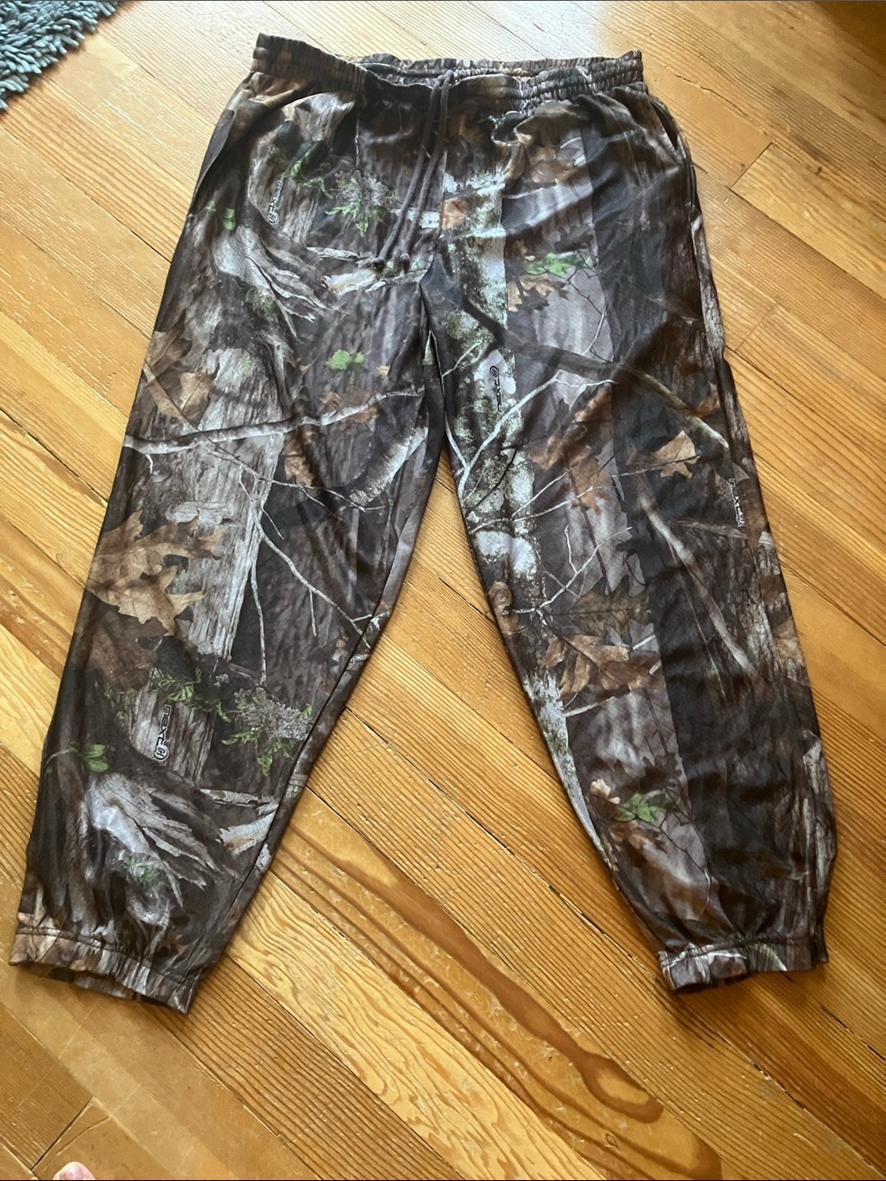 Sheer Realtree Brown Tan Camouflage Elastic Waist Pants